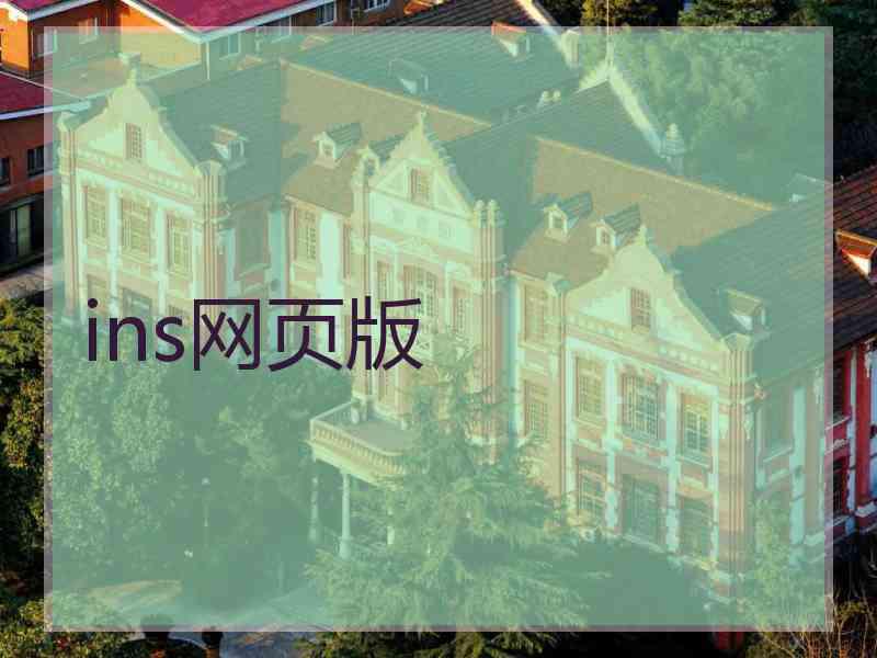 ins网页版