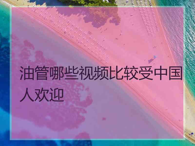 油管哪些视频比较受中国人欢迎
