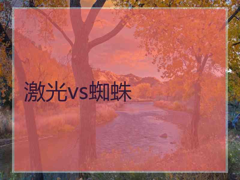 激光vs蜘蛛