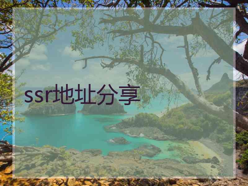 ssr地址分享