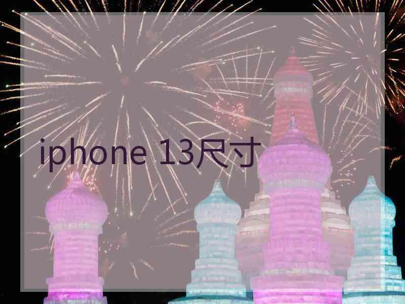 iphone 13尺寸