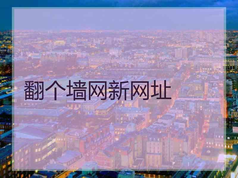 翻个墙网新网址