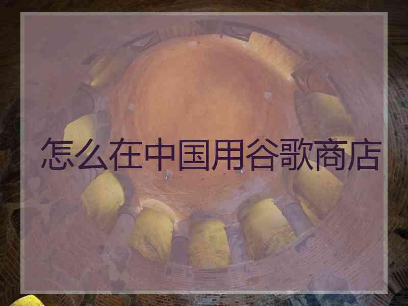 怎么在中国用谷歌商店