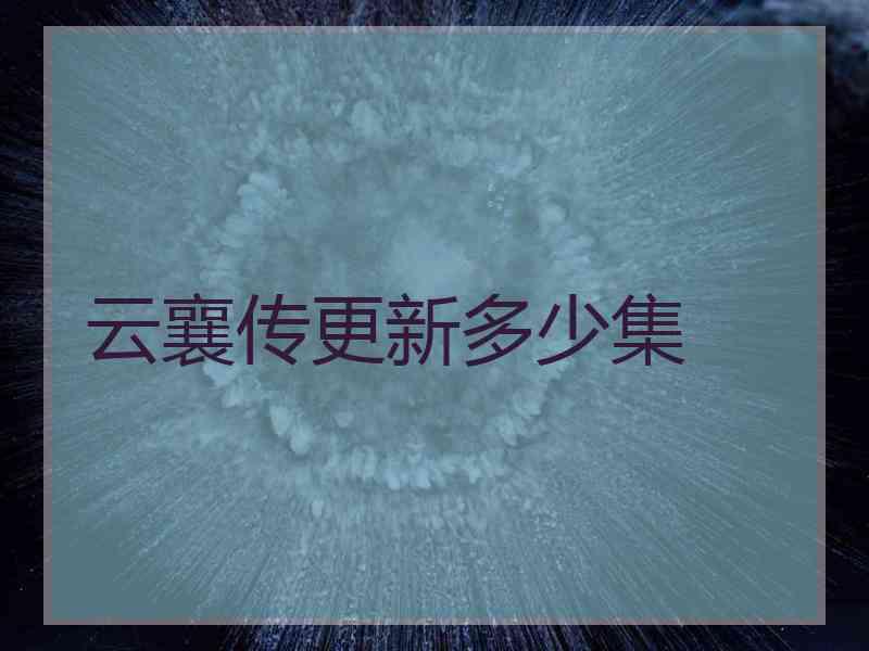 云襄传更新多少集