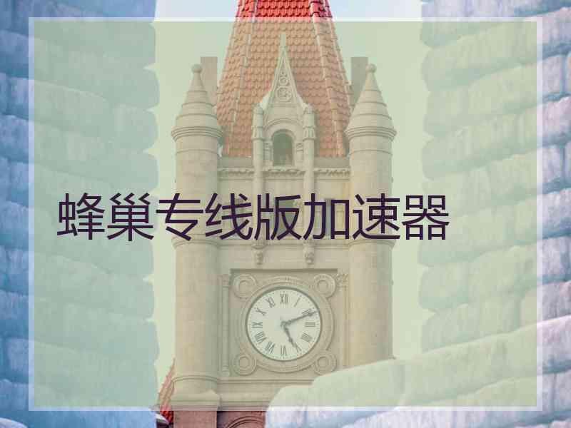 蜂巢专线版加速器