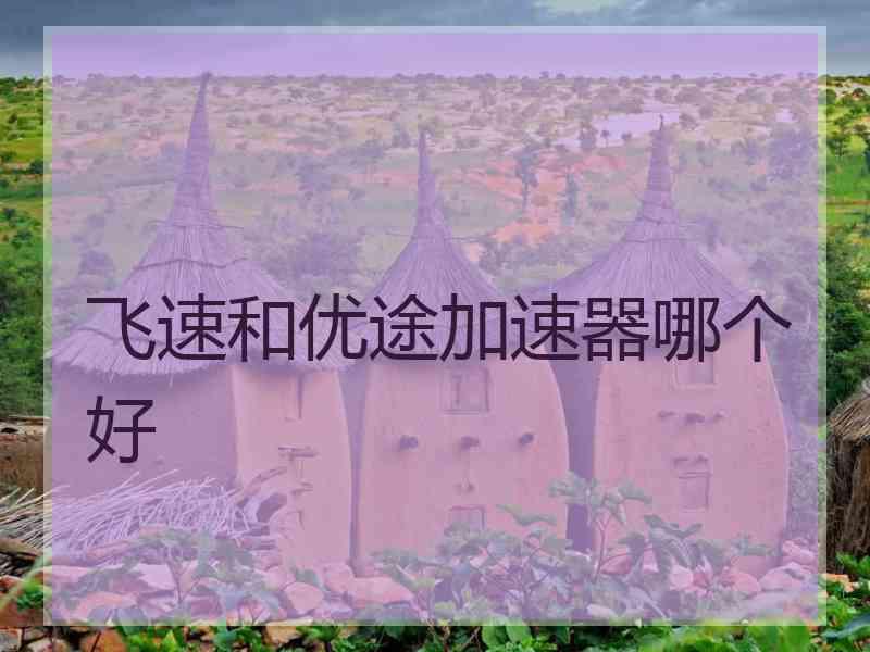 飞速和优途加速器哪个好