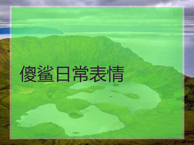 傻鲨日常表情