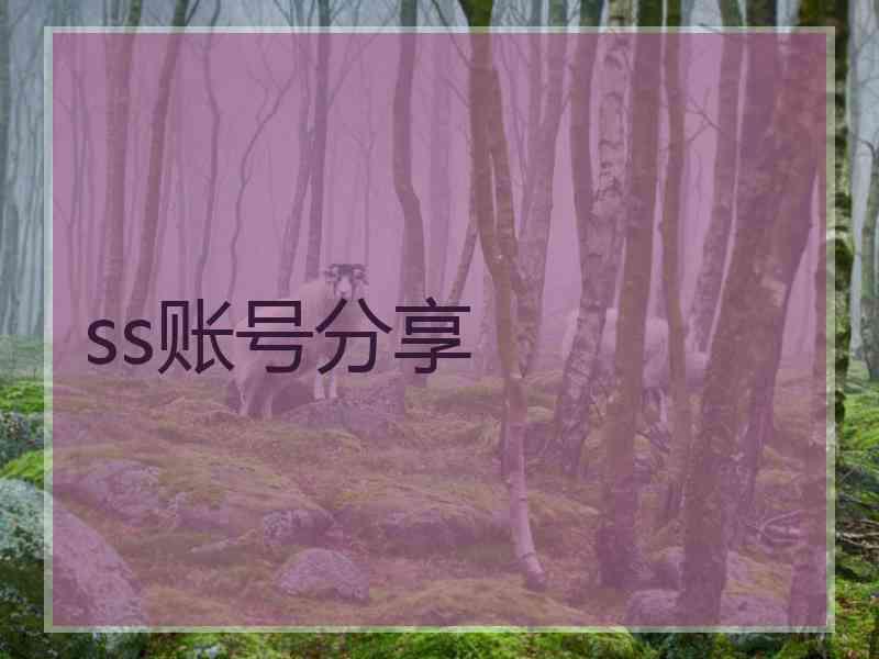 ss账号分享