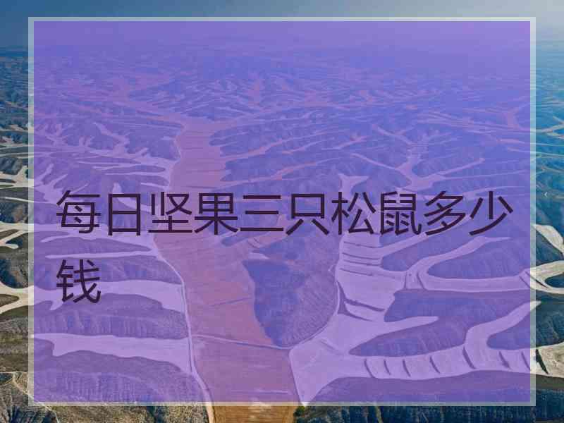 每日坚果三只松鼠多少钱
