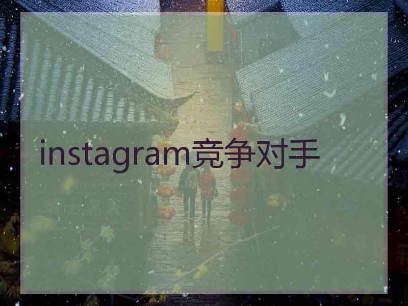 instagram竞争对手