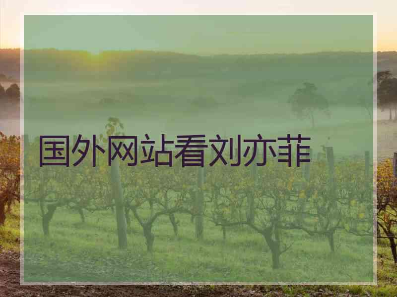 国外网站看刘亦菲