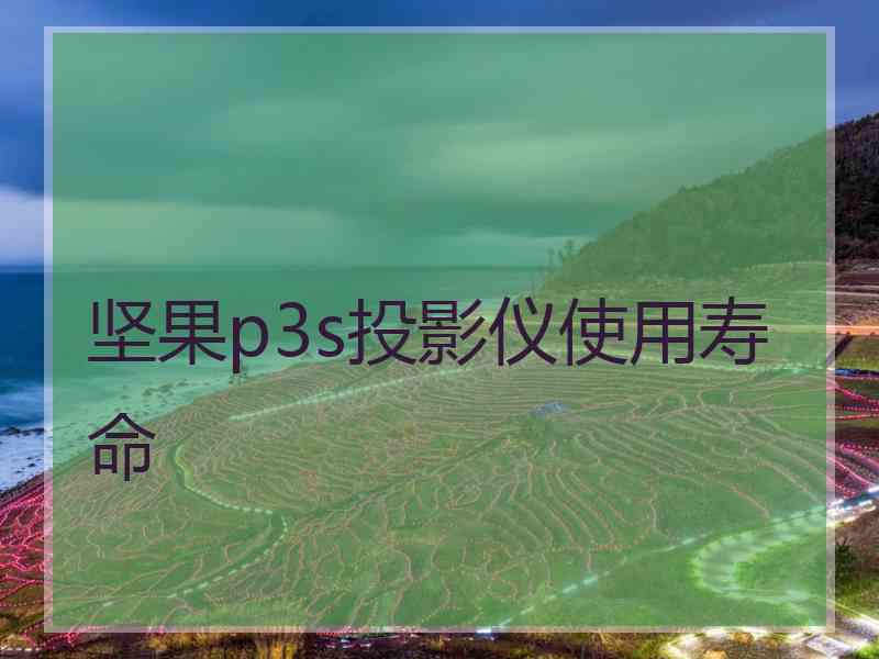 坚果p3s投影仪使用寿命