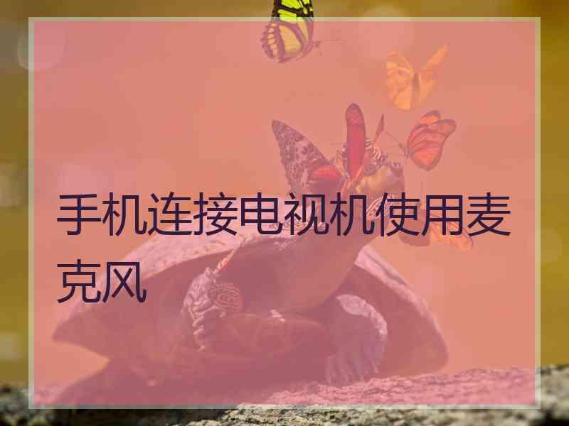 手机连接电视机使用麦克风