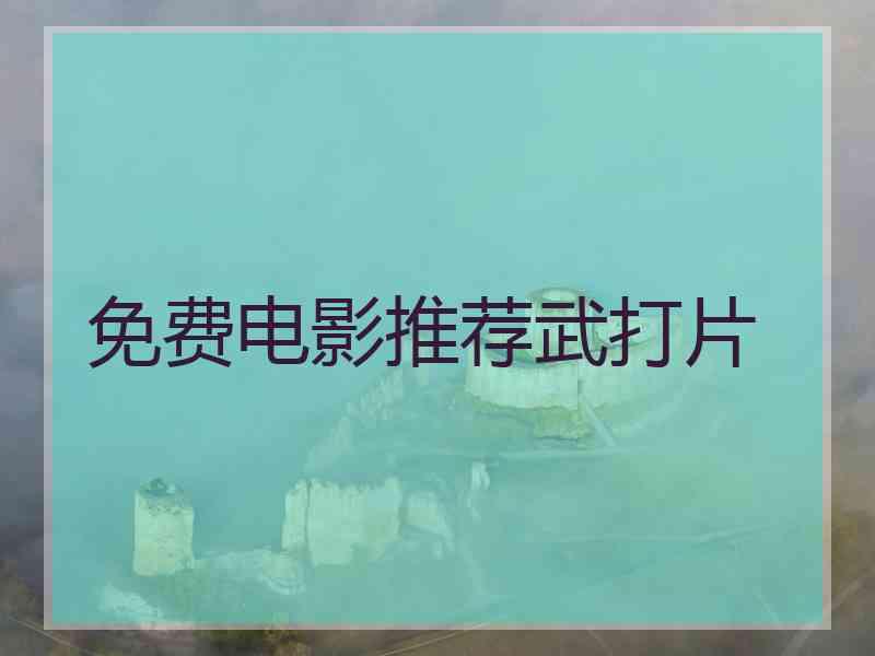 免费电影推荐武打片
