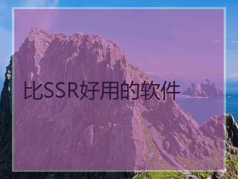 比SSR好用的软件
