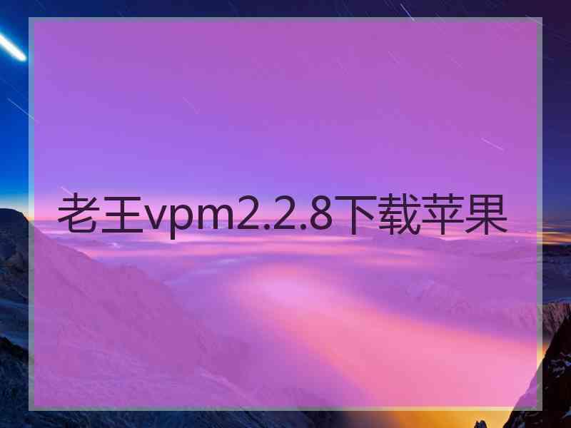 老王vpm2.2.8下载苹果