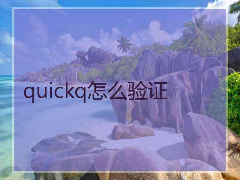 quickq怎么验证