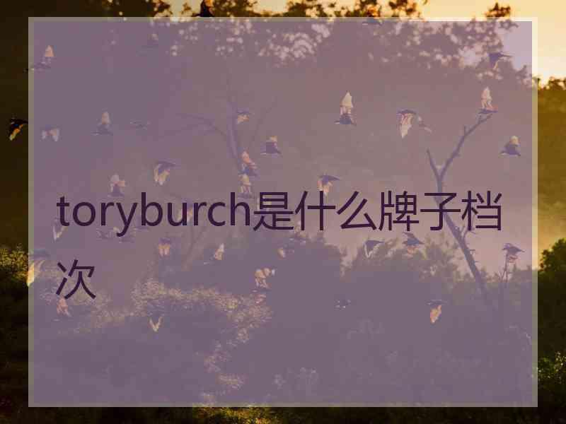toryburch是什么牌子档次