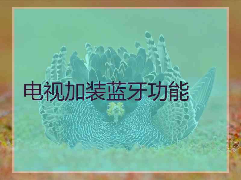 电视加装蓝牙功能