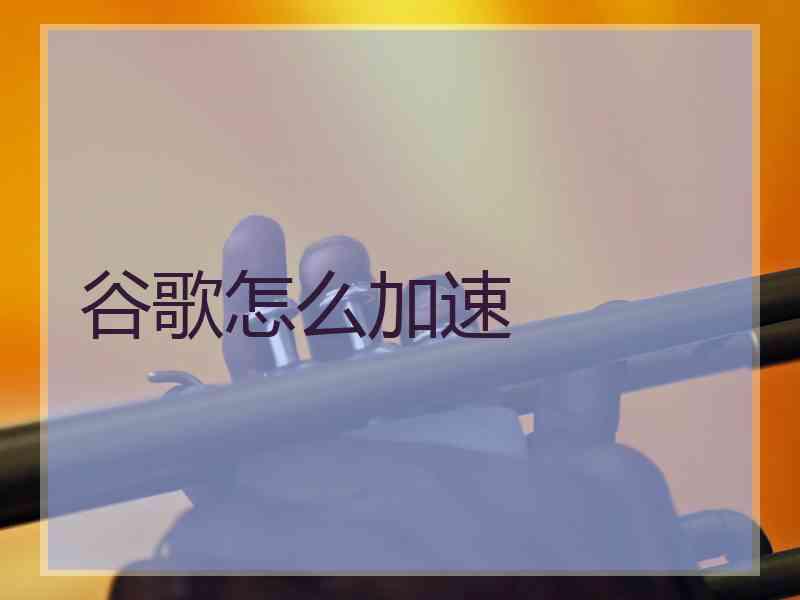 谷歌怎么加速