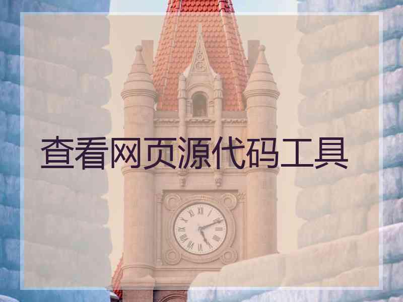 查看网页源代码工具