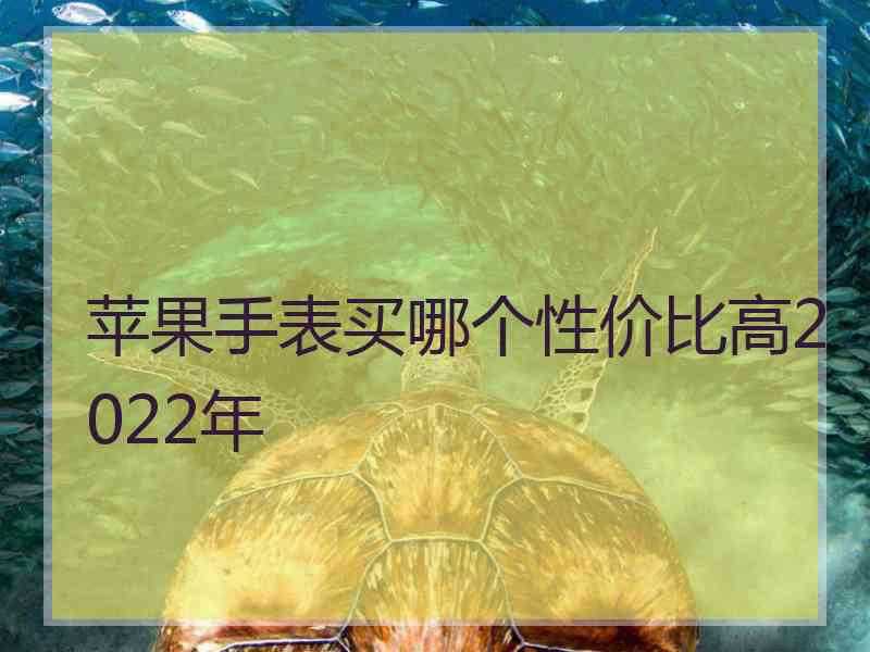 苹果手表买哪个性价比高2022年