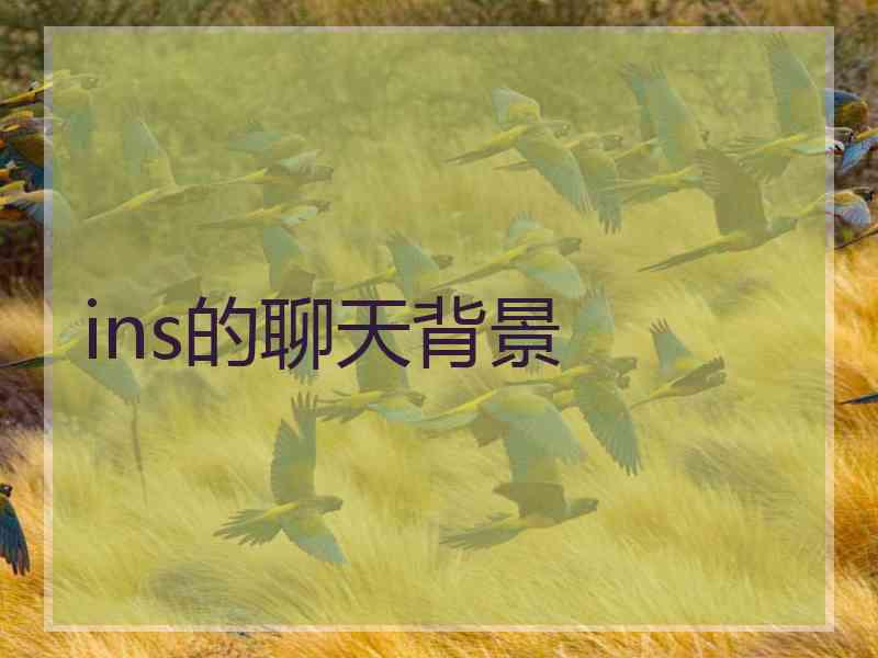 ins的聊天背景