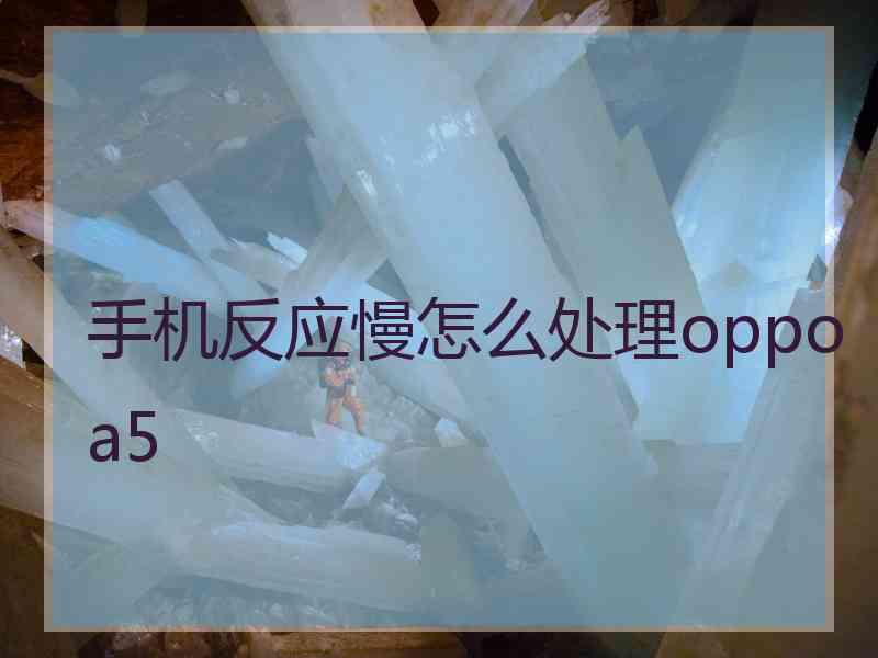 手机反应慢怎么处理oppoa5