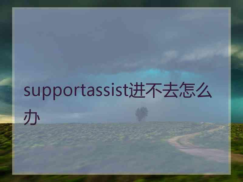 supportassist进不去怎么办