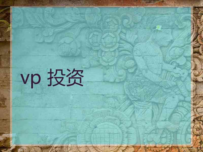 vp 投资