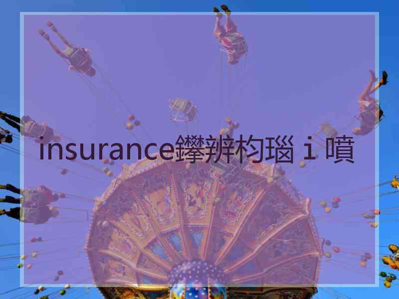 insurance鑻辨枃瑙ｉ噴