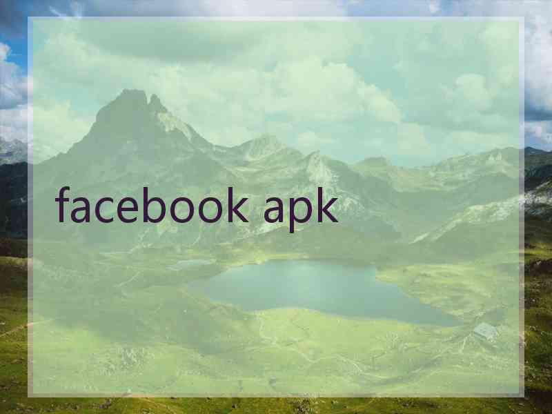 facebook apk