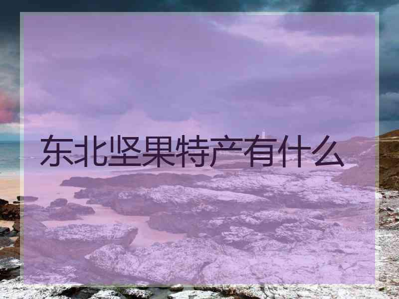 东北坚果特产有什么