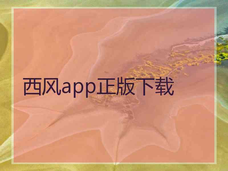 西风app正版下载