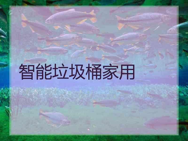 智能垃圾桶家用