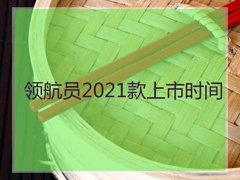 领航员2021款上市时间