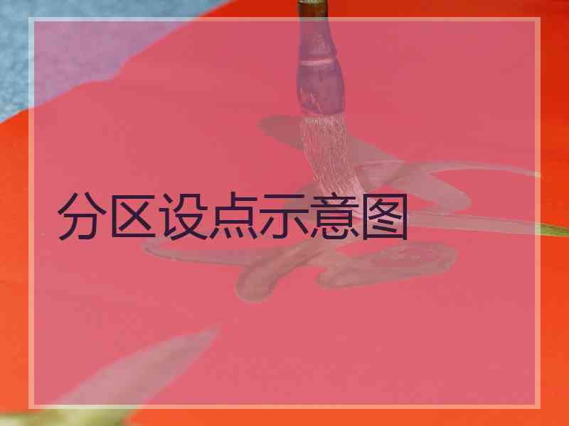 分区设点示意图