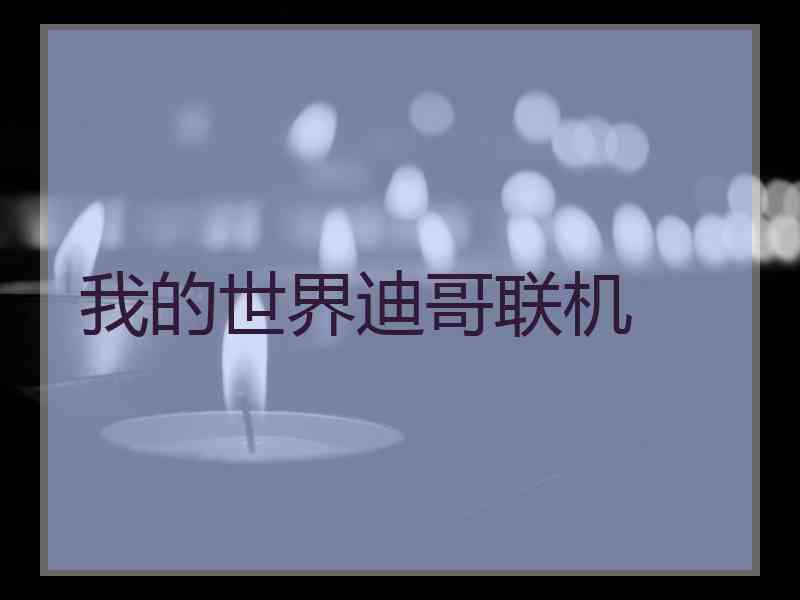 我的世界迪哥联机