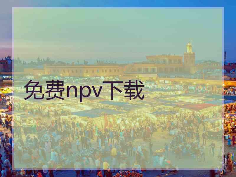 免费npv下载
