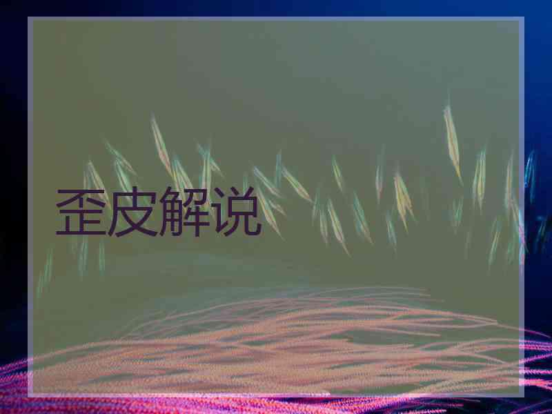 歪皮解说