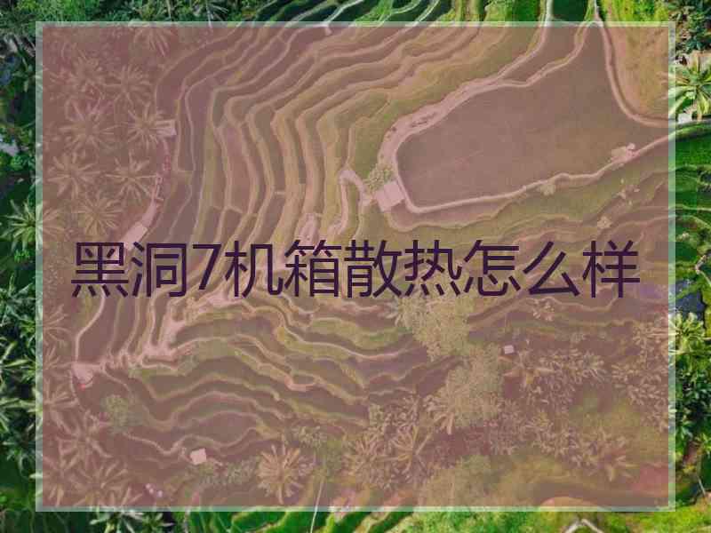 黑洞7机箱散热怎么样
