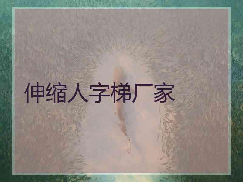 伸缩人字梯厂家