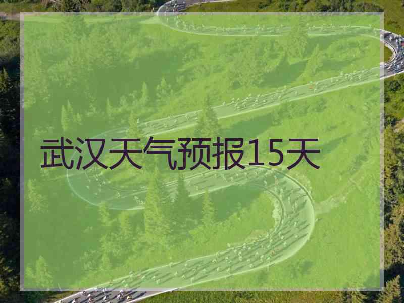 武汉天气预报15天