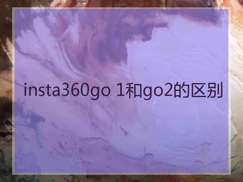 insta360go 1和go2的区别
