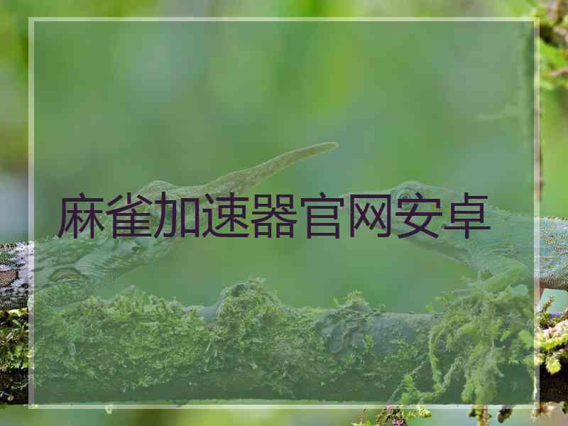 麻雀加速器官网安卓