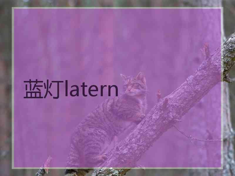蓝灯latern