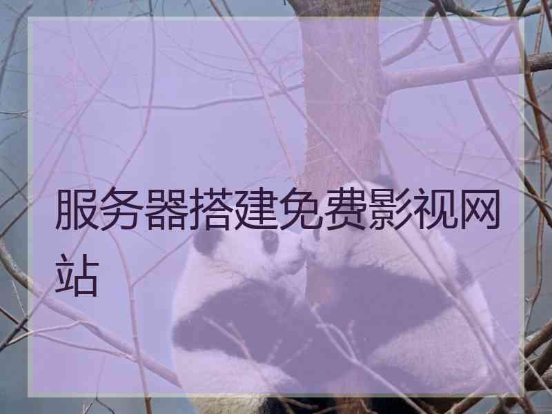 服务器搭建免费影视网站