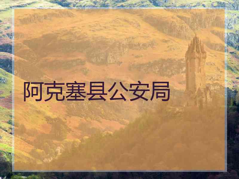 阿克塞县公安局