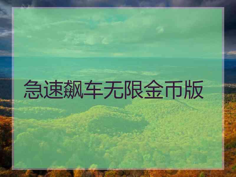 急速飙车无限金币版