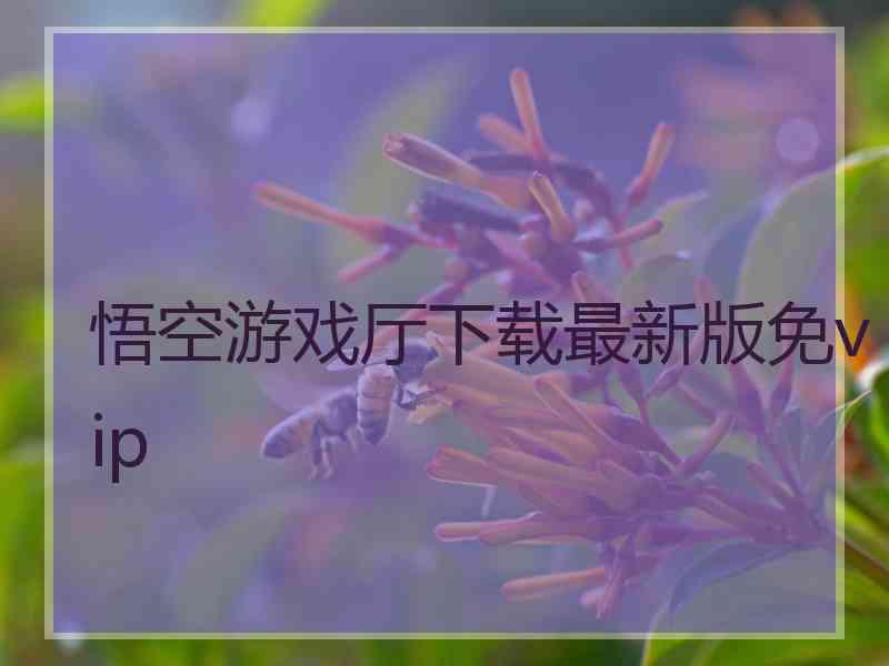 悟空游戏厅下载最新版免vip